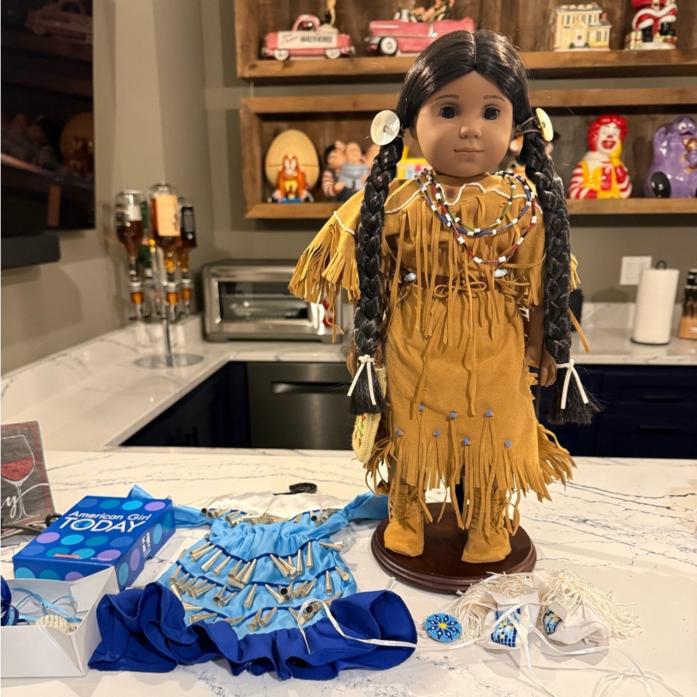 Retired American Girl Kaya Native American Girl Doll & Accessories